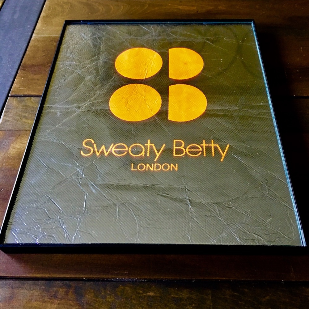 Authentic Sweaty Betty logo bag wall art - Picture 1 of 4